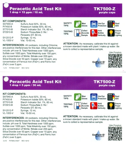 Peracetic Acid Test Kit