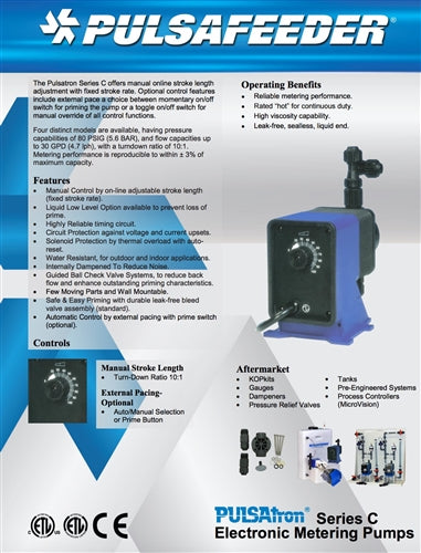 Tech Sheet PulsaTron Series C