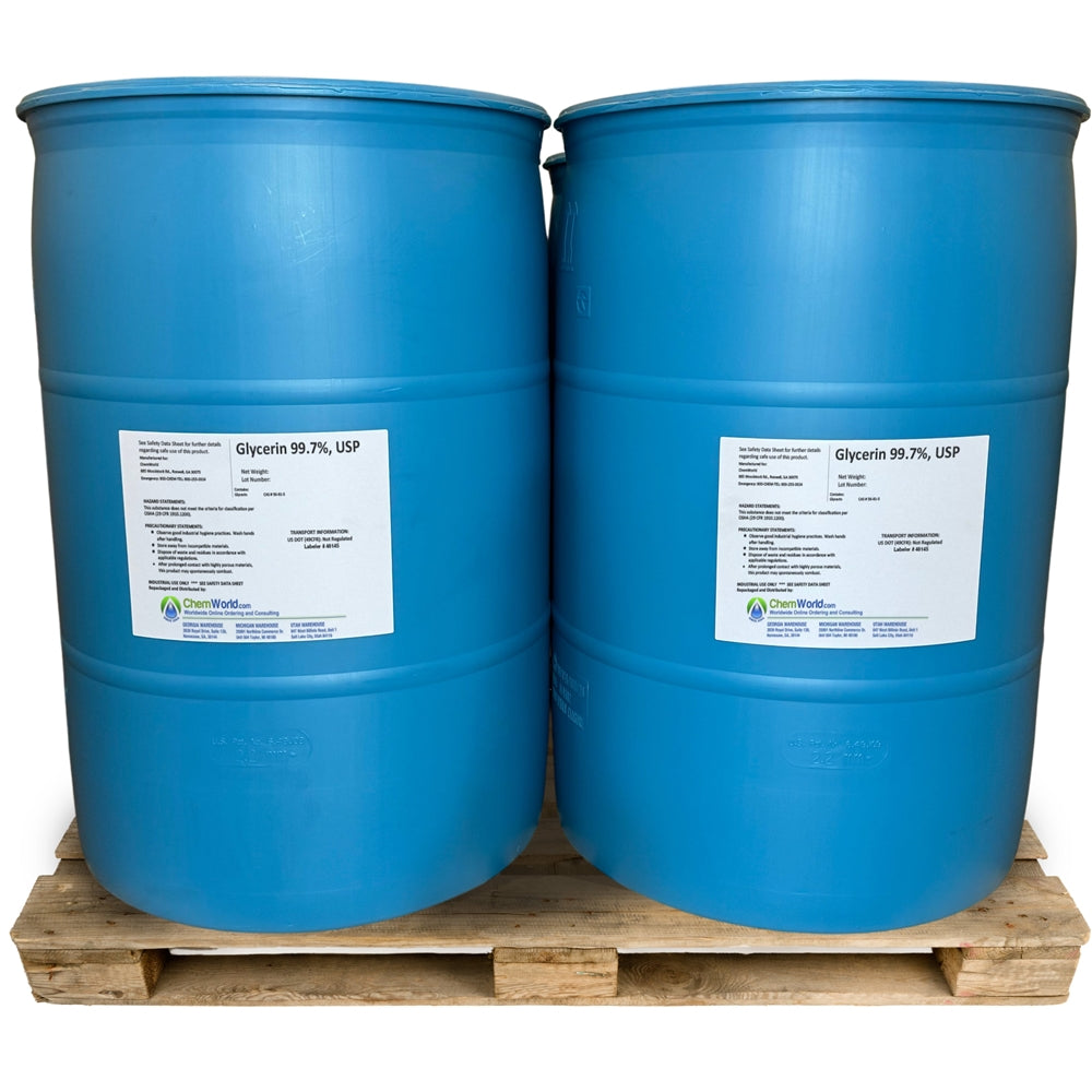 Glycerin USP (Made in the USA) - 4x55 Gallons