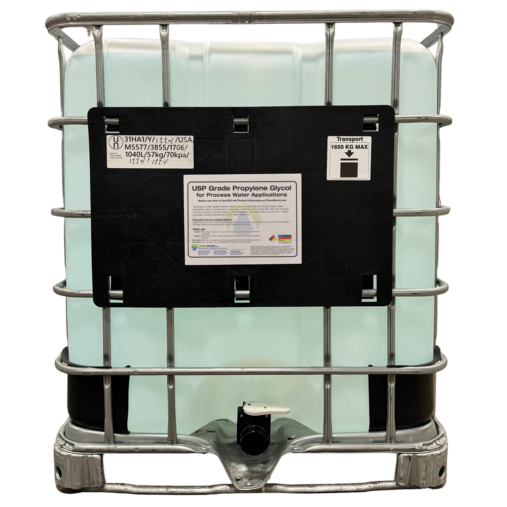 USP grade Propylene Glycol 99.9% (for Water Systems) - 275 Gallon