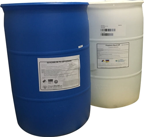 Glycerin USP (USA) & Propylene Glycol USP - 55 Gallons of ea