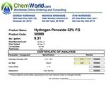 Hydrogen Peroxide 357746 COA