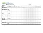 Boiler Testing Log Sheet