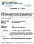 ALK CLEAN Product Bulletin