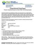 PolyClean Product Bulletin