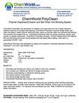 PolyClean Product Bulletin