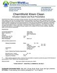 XTREM CLEAN Product Bulletin